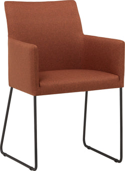 SIENA Stuhl - Dunkelorange / Schwarz / B: 50.0 cm x T: 45.0 cm x H: 86.0 cm