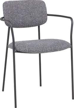 NAIA Chair fabric - Schwarz / L: 54.5 cm x P: 53.5 cm x H: 77.0 cm