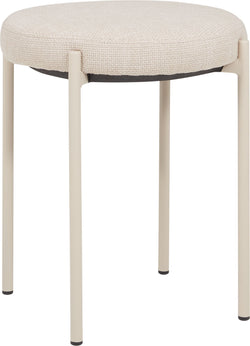 AURA Hocker Stoff - Creme / H: 45.0 cm