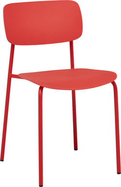 COLORE II Sedia - Rosso / L: 43.5 cm x P: 51.0 cm x A: 78.0 cm