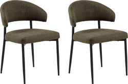 LAIRA Sedia - Verde / L: 56.0 cm x P: 55.0 cm x A: 77.0 cm