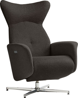 ASCAN Poltrona relax - Antracite / L: 76.0 cm x P: 78.0 cm x A: 114.0 cm