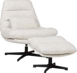 CAMA Poltrona e pouf - Bianco / L: 93.5 cm x P: 84.0 cm x A: 88.0 cm