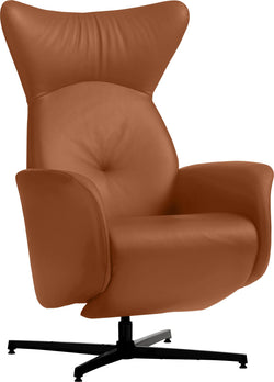 ASCAN Le Balder manuell,braun,B.schwarz - Schwarz / B: 76.0 cm x T: 78.0 cm x H: 114.0 cm