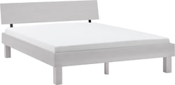 CARA Bett - Hellgrau / B: 180.0 cm x T: 200.0 cm
