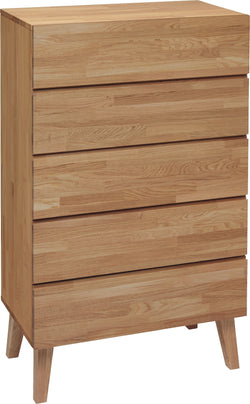 CARA Kommode - Eiche / B: 80.0 cm x T: 45.0 cm x H: 130.5 cm