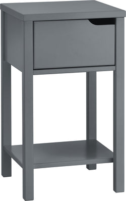VINCENTE Comodino - Antracite / L: 34.0 cm x P: 34.0 cm x A: 59.0 cm