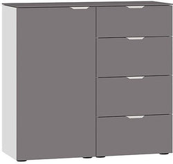 MODUL Kommode - Dunkelgrau / B: 90.0 cm x T: 43.0 cm x H: 87.0 cm