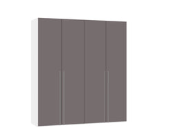 MODUL Drehtürenschrank - Dunkelgrau / B: 203.0 cm x T: 59.0 cm x H: 220.0 cm