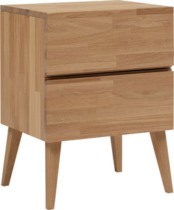 CARA Nachttisch - Hellbraun / B: 45.0 cm x T: 37.0 cm x H: 60.0 cm