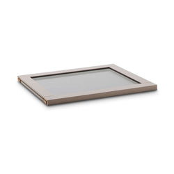 MODUL PLUS Glastablar - Hellbraun / B: 48.0 cm x T: 53.0 cm x H: 2.0 cm