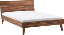 CARA Bett - Dunkelbraun / B: 120.0 cm x T: 200.0 cm