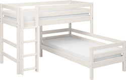 Flexa CLASSIC Combinaison de lits - Blanchiment à la chaux / Hauteur : 143,0 cm
