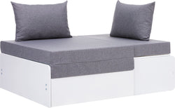 Flexa WHITE Canapé-lit avec matelas - Blanc / L: 117.5 cm x P: 98.0 cm x H: 75.0 cm