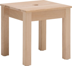 TEDDY Sgabello per bambini - Faggio naturale / L: 25.0 cm x P: 25.0 cm x A: 25.5 cm