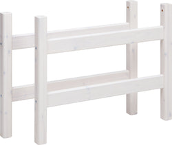 CLASSIC Pfosten Mittelhochbett - White Wash / B: 100.0 cm x T: 7.0 cm x H: 76.0 cm