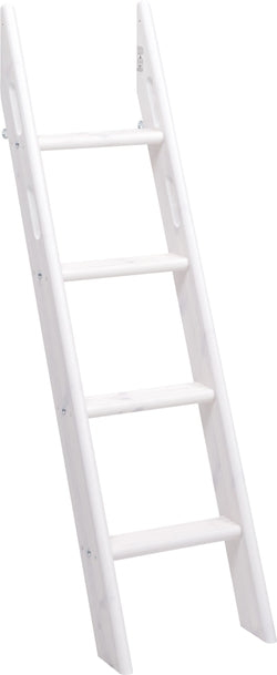 Letto a castello medio-alto Flexa CLASSIC con scaletta obliqua - White Wash / L: 44,0 cm x P: 57,0 cm x A: 142,0 cm