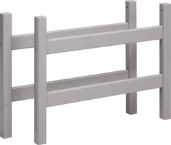 CLASSIC Pfosten Mittelhochbett - Grau / B: 100.0 cm x T: 7.0 cm x H: 76.0 cm