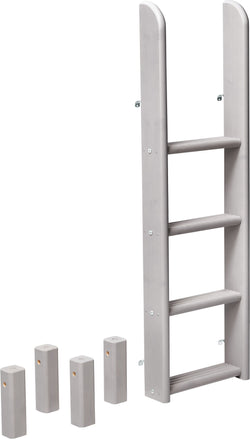 Flexa CLASSIC Leiter gerade Etagenbett - Grau / B: 41.0 cm x T: 11.0 cm x H: 131.0 cm