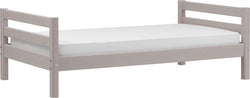 Flexa CLASSIC Einzelbett - Grau / B: 100.0 cm x T: 210.0 cm x H: 67.0 cm