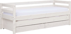 Flexa CLASSIC Kombibett - White Wash / B: 100.0 cm x T: 210.0 cm x H: 34.2 cm