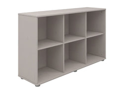 CLASSIC shelf 6 shelfs grey - Grau / L: 123.9 cm x P: 35.2 cm x H: 74.5 cm