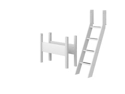 Flexa WHITE Scaletta obliqua letto semialto - Bianco