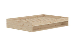 Flexa GROW Lit - pin naturel / L: 144.6 cm x P: 204.0 cm x H: 35.0 cm