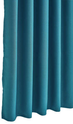 ELORA Fertigvorhang lichtdicht - Petrol / B: 150.0 cm x H: 270.0 cm