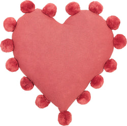 Coussin décoratif FILOMENA - Rouge / L : 40,0 cm x P : 40,0 cm