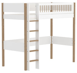 Flexa NOR Échelle droite lit surélevé - Blanc / L: 109.0 cm x P: 208.0 cm x H: 184.0 cm