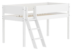 Flexa WHITE Halbhochbett - Weiss / B: 151.0 cm x T: 210.0 cm x H: 120.0 cm