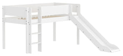 Flexa WHITE Lit mi-hauteur - Blanc / L: 250.0 cm x P: 210.0 cm x H: 120.0 cm