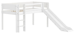 Flexa WHITE Lit mi-hauteur - Blanc / L: 250.0 cm x P: 210.0 cm x H: 120.0 cm