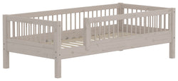 Flexa CLASSIC Einzelbett - Grau / B: 100.0 cm x T: 210.0 cm x H: 67.0 cm