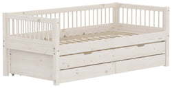 Flexa CLASSIC Letto combi - Lavaggio bianco / L: 100.0 cm x P: 210.0 cm x A: 81.0 cm