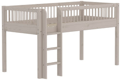 Flexa CLASSIC Scaletta diritta letto semirialzato incl. montanti - Grigio / L: 110.0 cm x P: 210.0 cm x A: 120.0 cm