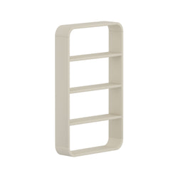 Bibliothèque NOVA crème - Blanc / L: 50.0 cm x P: 12.0 cm x H: 75.0 cm