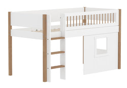 Flexa NOR Letto semirialzato - Bianco / L: 109.0 cm x P: 210.0 cm x A: 120.0 cm