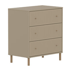 SAGA Chest groov front oat,oak kno/legs - Avoine / L: 75.0 cm x P: 45.0 cm x H: 84.0 cm