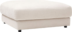 HARRISON Poggiapiedi - Crema / L: 100.0 cm x P: 100.0 cm x A: 43.0 cm