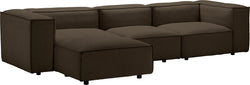 MOOD Canapé d'angle - Brun / L: 291.0 cm x P: 168.0 cm x H: 65.0 cm