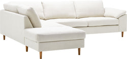 DIENER B St Enna 2.5er Sofa Otto L weiss - Weiss / B: 279.0 cm x T: 225.0 cm x H: 81.0 cm