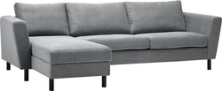 DIENER Ecksofa - Hellgrau / B: 235.0 cm x T: 156.0 cm x H: 81.0 cm