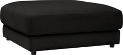 HARRISON Repose-pieds - Noir / L: 100.0 cm x P: 100.0 cm x H: 43.0 cm