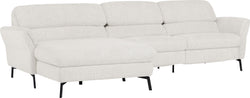 SEBO Canapé d'angle - Blanc / L: 284.0 cm x P: 161.0 cm x H: 84.0 cm
