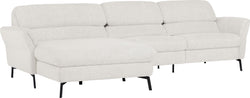 SEBO Canapé d'angle - Blanc / L: 284.0 cm x P: 161.0 cm x H: 84.0 cm