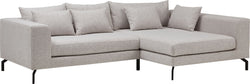 CUNO Divano ad angolo - Grigio chiaro / L: 280.0 cm x P: 171.0 cm x A: 80.0 cm