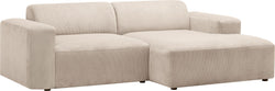 RACHIDA Ecksofa - Natur / B: 240.0 cm x T: 144.0 cm x H: 75.0 cm rechts