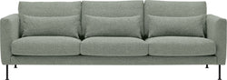 TEM St Hevre 3er-Sofa h'grün,Fuss M. sch - Hellgruen / L: 248.0 cm x P: 100.0 cm x H: 84.0 cm